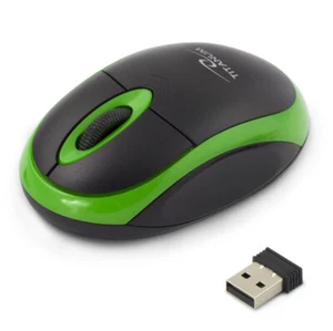 PC Maus Kabellos USB Wireless Mouse Computer Notebook Laptop Funk 2.4Ghz Grün - Bild 1 von 1