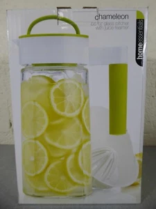 Home Essentials Chameleon 56oz Glass Pitcher W/ Juice Reamer NIB - Picture 1 of 7