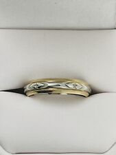 VINTAGE TIFFANY T&CO TWO TONE 14K BAND RING 