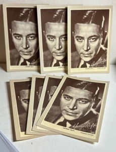 NOSTALGIA POSTCARDS : CELEBRITY POSTCARDS #15 GEORGE RAFT X7 - Picture 1 of 2