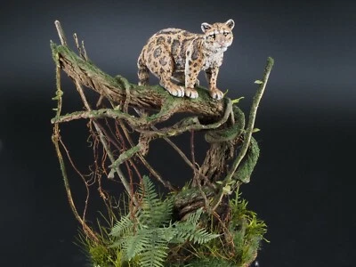 CIXMODELS CixM9007 CLOUDED LEOPARD 90mm 1:20 LEOPARDO NEBULOSO RESIN KIT ANIMAL - Immagine 1 di 4