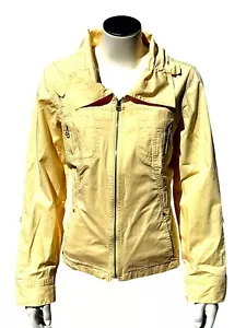 Chicos Yellow Lightweight Zip Up Jacket Casual Utility Style Travel Friendly - Picture 1 of 11