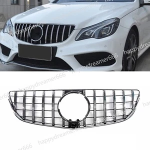 Front Bumper Grille Silver Cover For Mercedes Benz E Coupe C207 2014-2017 GT GTR - Picture 1 of 17