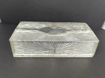 Caja de pañuelos de plástico acrílico para celebridades Starburst MCM retro vintage Foto 1 de 4