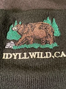 RARE IDYLLWILD CA CALIFORNIA SKULLCAP BEANIE CAP HAT SKULLY EMBROIDERED BEAR - Picture 1 of 23