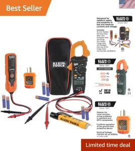 Electrical Voltage Test Kit with Clamp Meter, Three Testers, Test Leads, Pouc... - Picture 1 of 16