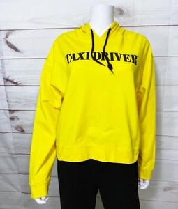 Taxi Driver Movie Womens Hoodie Size L Yellow Long Sleeve 100% Cotton - Picture 1 of 6