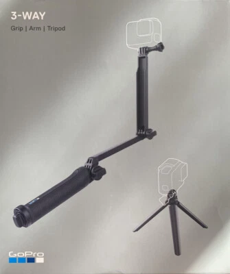 GoPro Official Mount GoPro 3-Way Grip | Arm | Tripod Fits All GoPro Camera NEW! - Image 1 of 2