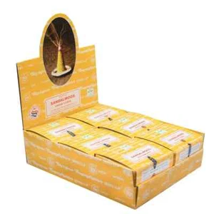 Satya Masala Incense Dhoop Sandalwood Natural Fragrance 12 Packet Each 10 Cones - Picture 1 of 3