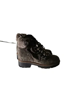 Clarks Velma Hiker Women Dark Grey Suede Lace Up Boots UK 3D US 5.5M EU35.5 - Picture 1 of 9