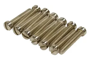 Tornillos de poste ranurados Filtertron - 6-40 x 0,75" - níquel - Cantidad 12 - Imagen 1 de 2