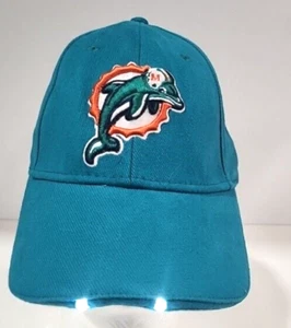 Miami Dolphins Led Flashlight Adjustable Baseball Cap, One Size Fits All, NFL - Picture 1 of 14