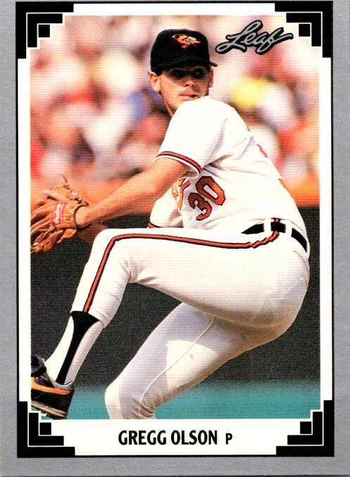 1991 Leaf Baseball 519 Gregg Olson - Image 1 of 1