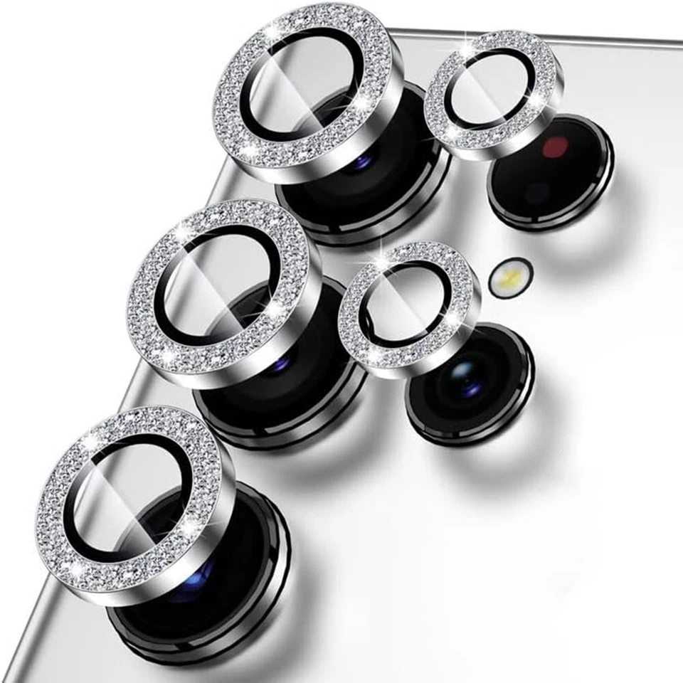 Fr Samsung Galaxy S25 Ultra S24+ S23 Glitter Diamond Camera Lens Protector Cover - Image 1 of 4
