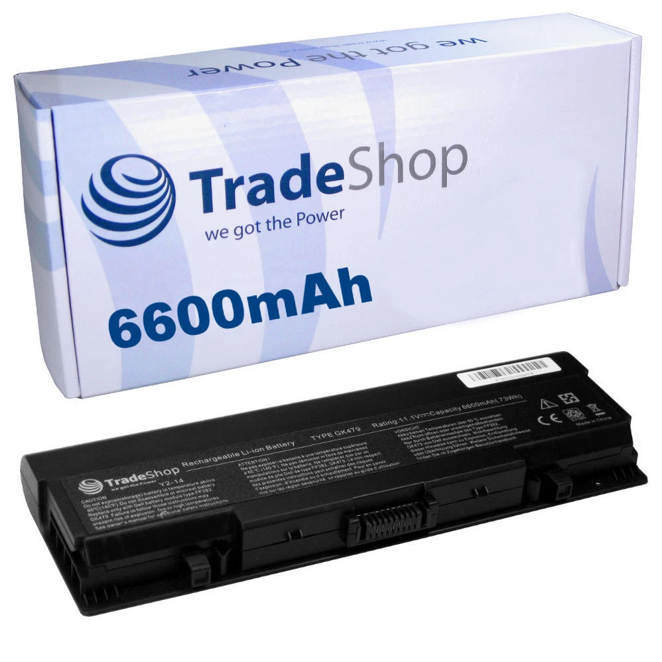 Battery 6600mAh for Dell Vostro 1500 1700 GK479 312-0504 312-0520 - Image 1 of 1