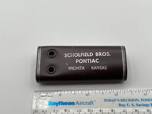Vintage Scholfield Bros. Pontiac Wichita, Kansas KS Dealership Key Holder Case - Picture 1 of 7