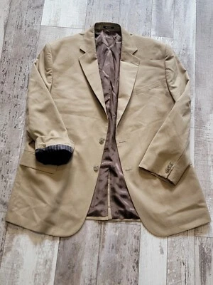 Abrigo deportivo 46R Claiborne Blazer mezcla de lana tostada 2 botones para hombre Foto 1 de 4