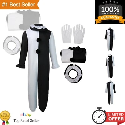Disfraz de Cosplay Art the Clown - Juego completo de 3 payasos asesinos grandes para Halloween Foto 1 de 4