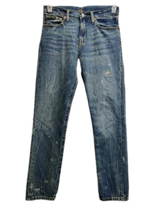 Polo Ralph Lauren The Sullivan Slim Fit Jeans Youth Boys Sz 16 Distressed Denim - Picture 1 of 16