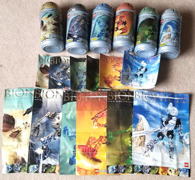 LEGO Bionicle Toa Mata Complete Set Cans 8531 8532 8533 8534 8535 8536