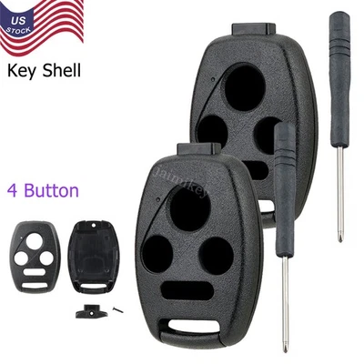 2 para Honda Pilot 2008 2009 2010 2011 2012 2013 mando a distancia llavero carcasa sin cortar Foto 1 de 4