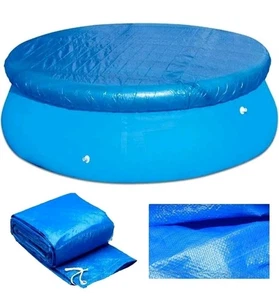 Housses de Piscine Rondes pour 10 Pieds (120 Pouces) Rondes Facile Set Gonflable Natation... - Photo 1/7