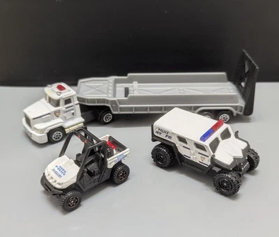 Matchbox Hot Wheels, remolque tractor policía policía de Nueva York, Ghe-O Yamaha 1/64 personalizado Foto 1 de 4