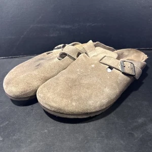 Birkenstock Unisex Boston Soft Footbed Suede Leather Clog Regular Width 39 W8 M6 - Picture 1 of 9