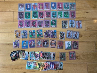 Football Trading Card Bundle 41 Numbered Cards Topps Chrome & Panini Select - Image 1 of 4