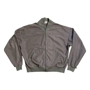Vintage Columbia Mens XL Bomber Jacket Outdoor Green Full Zip Pockets - Picture 1 of 11