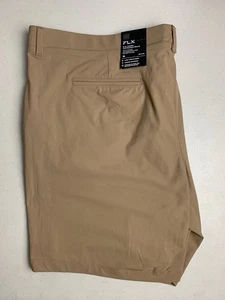FLX Herren Stretch Premium Braun Shorts Big & Tall Größe 54 Neu Neu mit Etikett Komfort Taille - Bild 1 von 13
