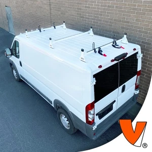 H1 3-Bar Steel Rack System RAM ProMaster 2013-current (All trims) White - Bild 1 von 12