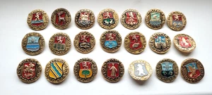 Golden Ring, coats of arms of cities of USSR Set of 21 Soviet russian badges - Picture 1 of 10