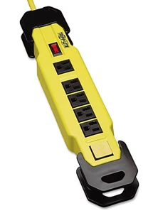 9FT Eaton Tripp Lite Series 6 Outlet Safety Power Strip - Yellow - Picture 1 of 1