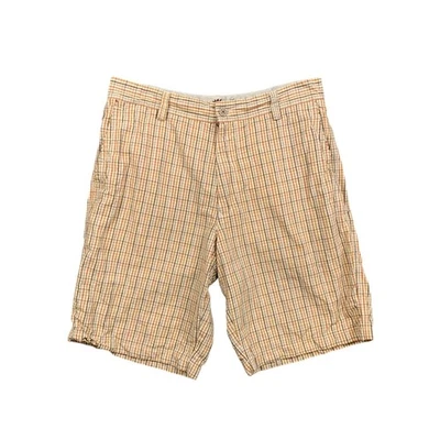 Pantalones Cortos Tommy Bahama Para Hombres 33 Paradise Nation Mezcla de Lino Cuadros Frente Plano Chino Foto 1 de 4