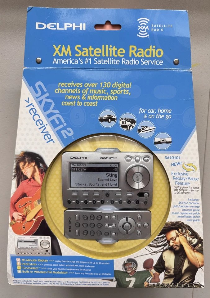 Delphi SKYFi2 SA10101 For XM Car & Home Satellite Radio Receiver