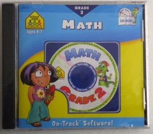 Software PC School Zone Math 2 Grade 2 Ages 6-7 NEW SEALED Jewel - Picture 1 of 2