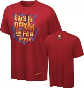 Nike Men's Barcelona Core T-Shirt Football/Soccer Slim Fit Style: 464877 XL - Picture 1 of 2