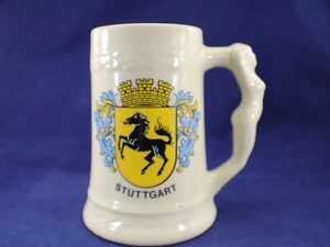 Stuttgart Beer Stein Oktoberfest Ist Wunderbur Ceramic Lady Handle Vintage - Picture 1 of 12
