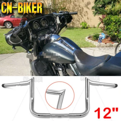 Barra de suspensión Meathook APE 12" manillar de elevación para Harley Touring Electra Glide FLHT Foto 1 de 4