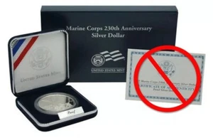(1) 2005 P Marine Corps 230th $1 Proof Commemorative Silver Dollar with Box - Picture 1 of 2