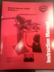 #2 Hossfeld Bieger Bedienungsanleitung Handbuch Universal Rohrschlauch Stanz NR. 2 - Bild 1 von 1