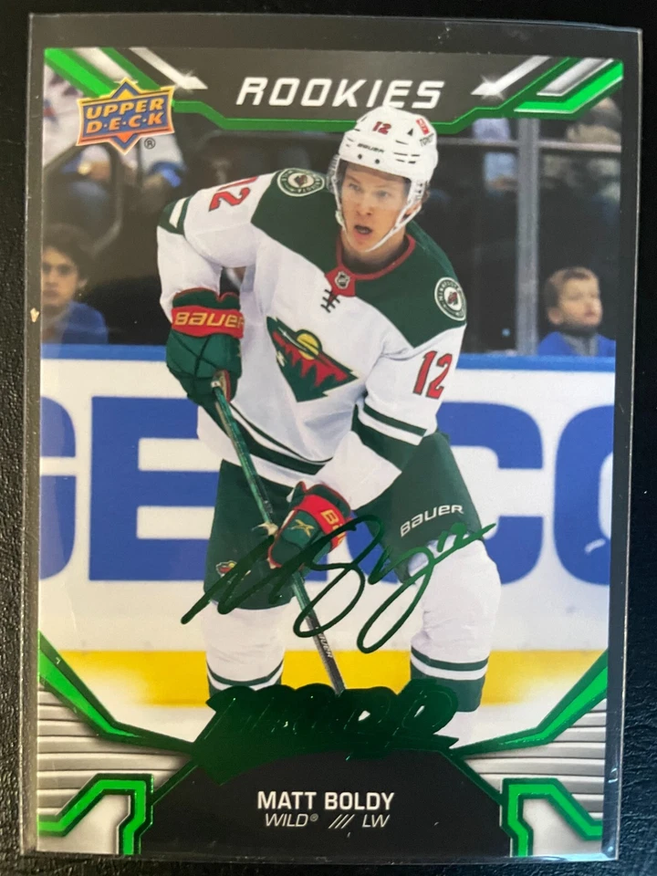 Matt Boldy 2022-23 Upper Deck MVP Green Script ePack Parallel RC Card #222 - Image 1 of 1