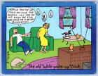 THE OLD "WHILE YOU'RE UP" TRICK*GRAB ME A SANDWICH*1980s KATE GAWF POSTCARD