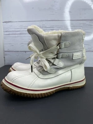 Pajar Women's 7 - 7 1/2 Iceland Waterproof Winter Snow Boots White Gray EUC - Image 1 of 4