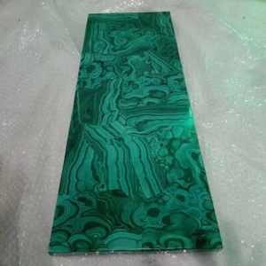 Malachite Stone Coffee Slab Top, Marbel Green Stone Console Slab Top - Picture 1 of 12