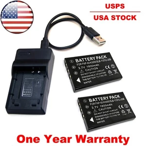 Battery / USB Charger For Kodak EasyShare LS420 LS433 LS443 LS633 LS743 LS753 - Picture 1 of 14