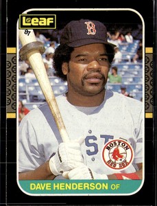 1987 Leaf #103 Dave Henderson NM/MT+