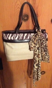 ESTEE LAUDER STRAW HANDBAG  - Picture 1 of 9