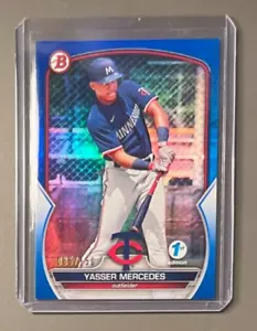 Bowman 2023 1a edición #BPPF-99 Yasser Mercedes azul #'d/150 - Imagen 1 de 1